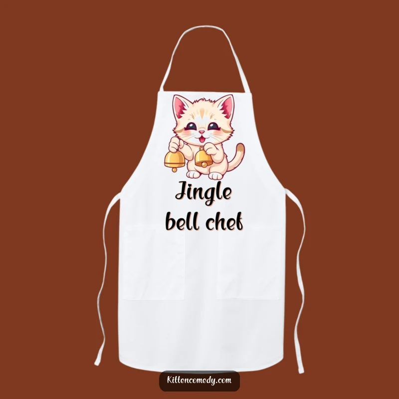 Funny Kawaii Kitten Bell Paw Apron - Chef Gift for Playful Cooks