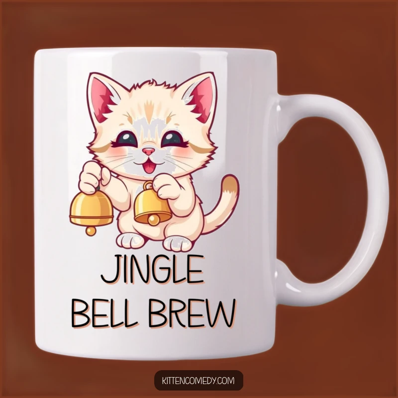 Funny Kawaii Kitten Bell Paw Mug - Pure Delightful Gift for Cat Lovers