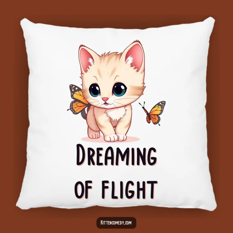 Funny Curious Kitten Pillow - Soft Wide Eyes Cushion Gift