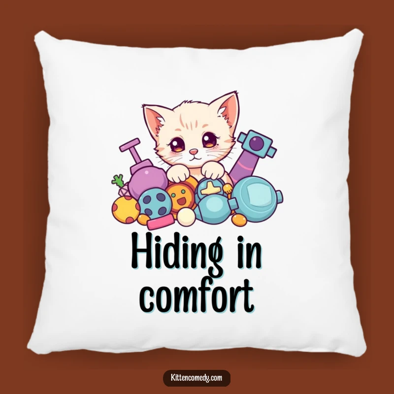 Soft Kawaii Kitten Toy Peek Pillow - Comfy & Funny Gift for Playful Decor