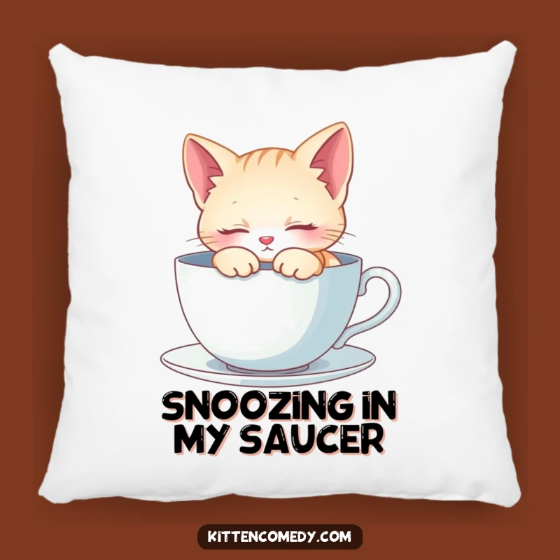 Funny Kitten Napping Pillow - Cozy Comfort, Sweet Gift!