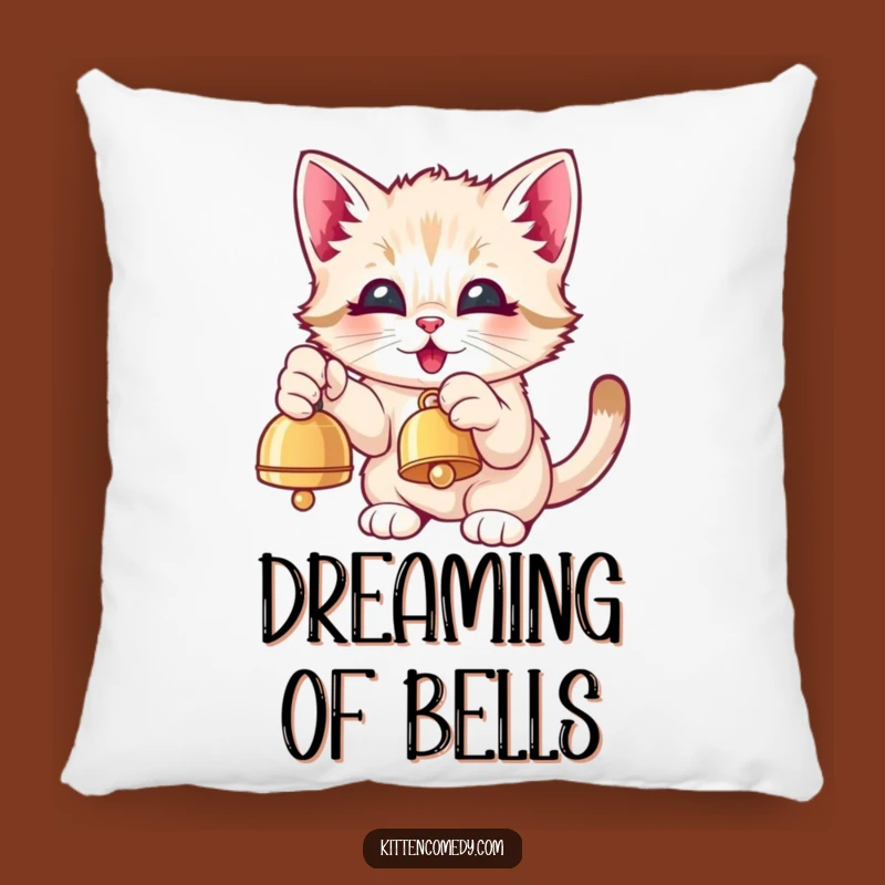Soft Kawaii Kitten Bell Paw Pillow - Comfy & Funny Gift for Joyful Decor