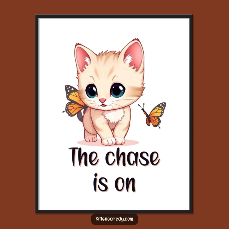 Funny Curious Kitten Digital Art - Wide Eyes Printable