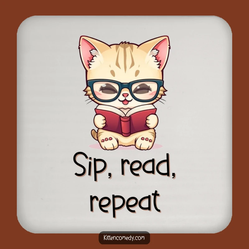 Funny Giggling Kitten Coasters for Smart Drinks and Table Protection