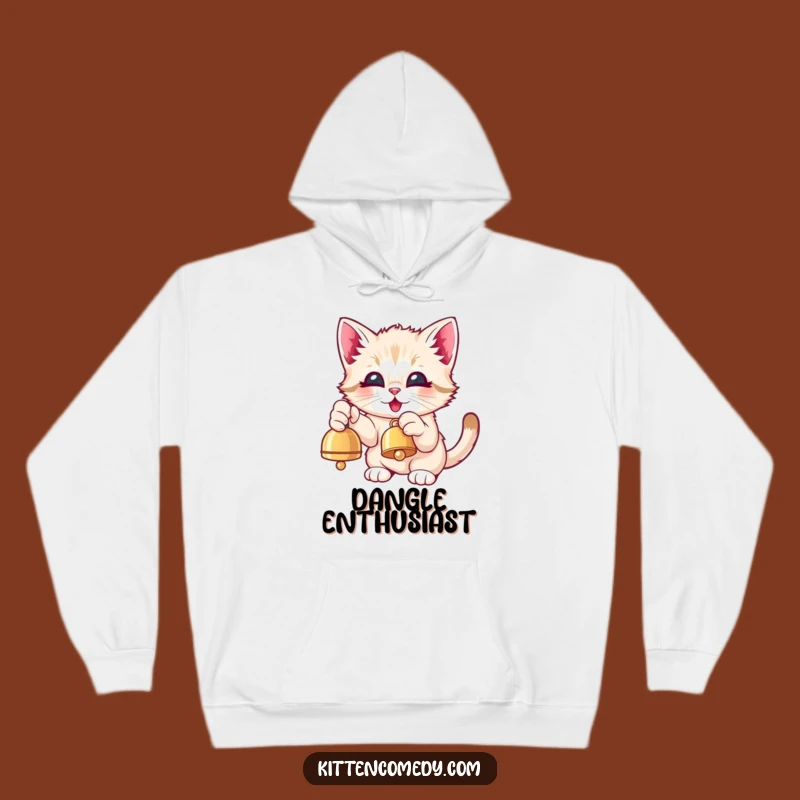 Cozy Kawaii Kitten Bell Paw Hoodie - Snuggle Up with Pure Joy