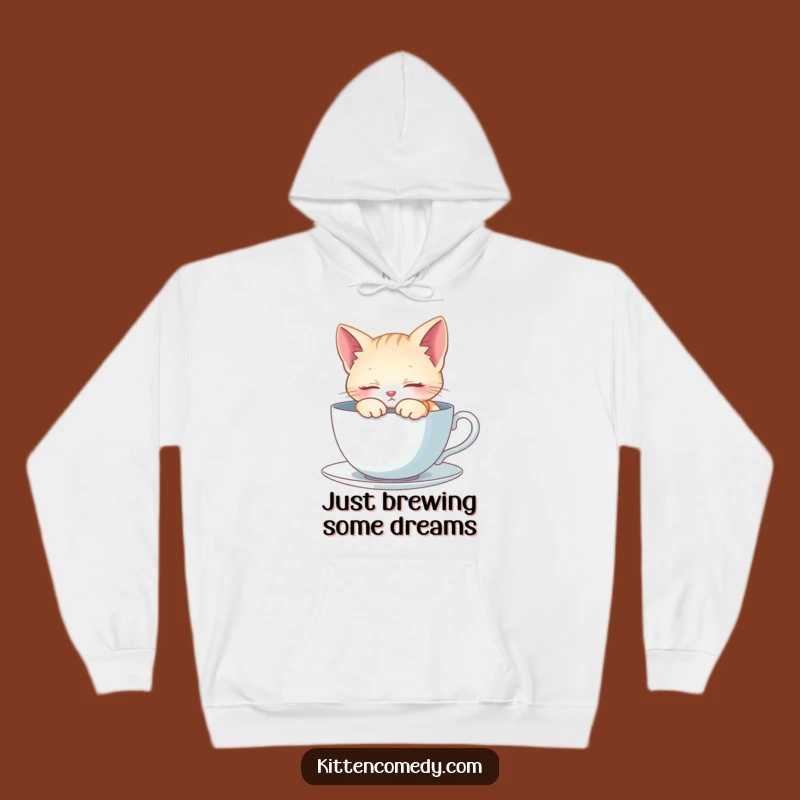 Funny Kitten Napping Hoodie - Ultimate Cozy Gift for Relaxation!