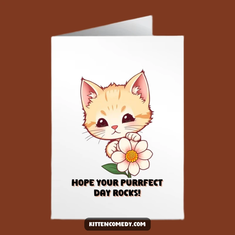 Free Printable Kitten Birthday Card: Funny Peeking Cat, Cute Downloadable for Laughs