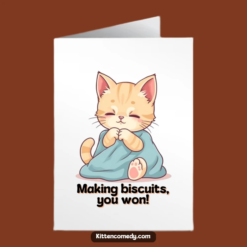 Free Printable Congrats Card: Kitten's Kneads of Joy for Your Big Success
