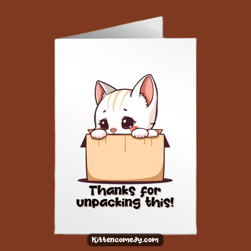 Free Printable Kitten Thank You Card: Cute Downloadable Gift for Expressing Gratitude!