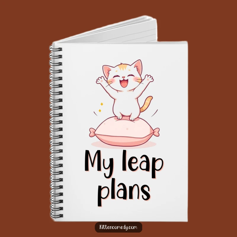Funny Kawaii Kitten Leap Notebook - Journal Your Purr-fect Ideas!