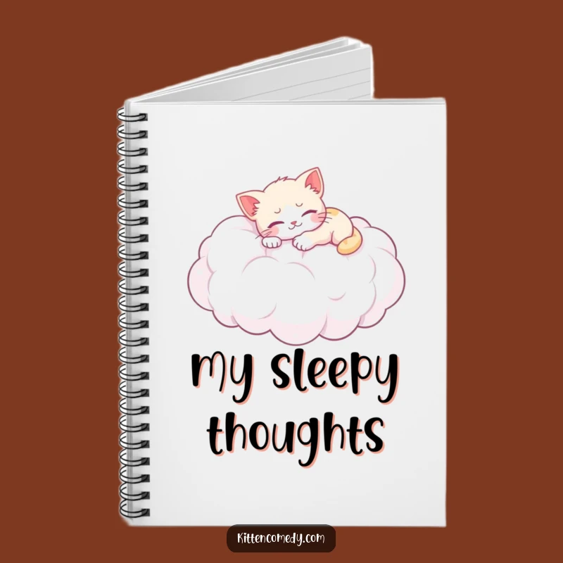 Funny Kitten Cloud Nap Notebook: Journal Dreams with Adorable Cat Art