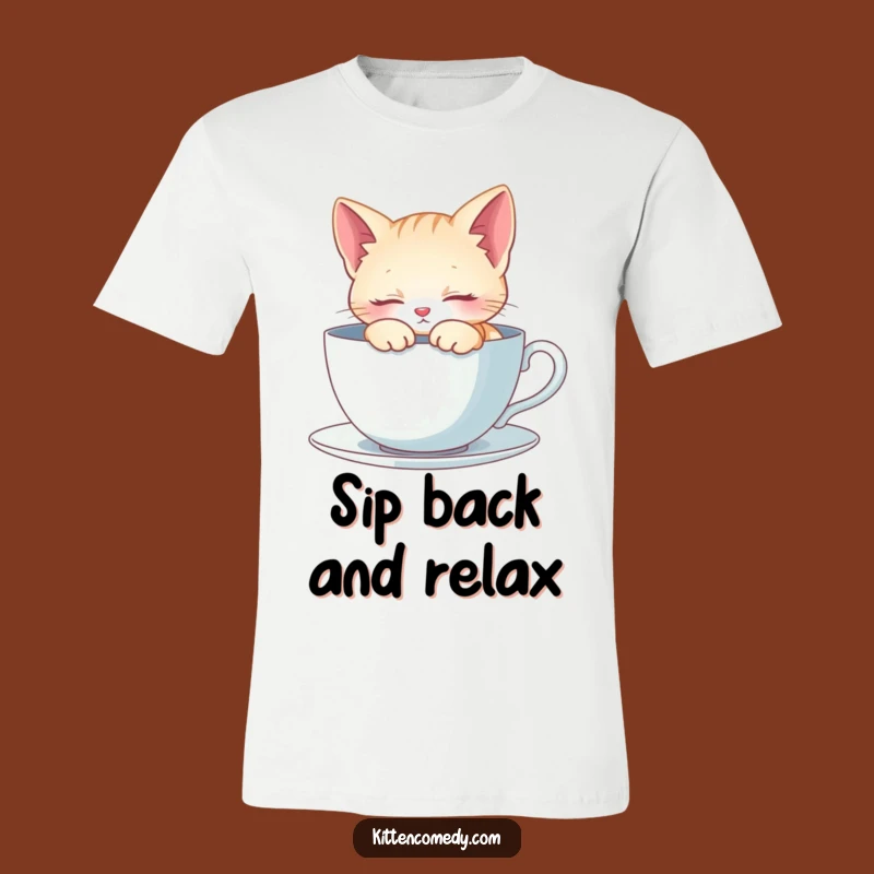 Funny Kitten Nap T-Shirt - Cozy Comfort, Hilarious Gift!